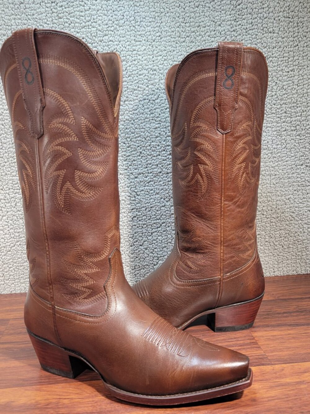 Tecovas The Annie Women's Size 9B Sequoia Cowhide Cowgirl Boots